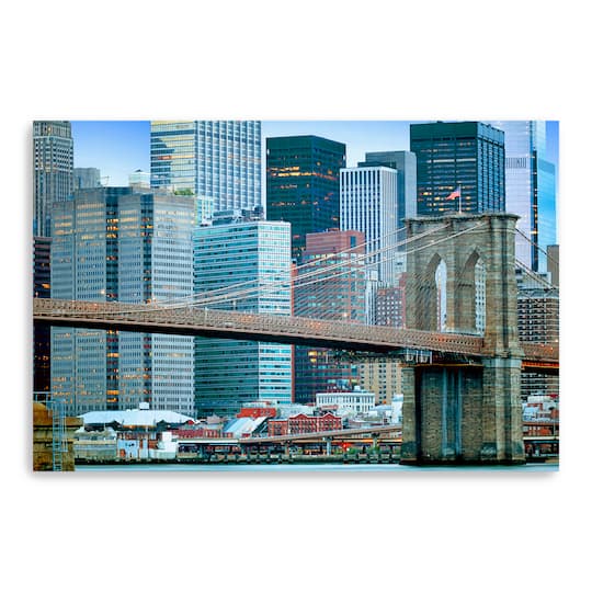 Daylight Brooklyn Bridge Canvas Giclee